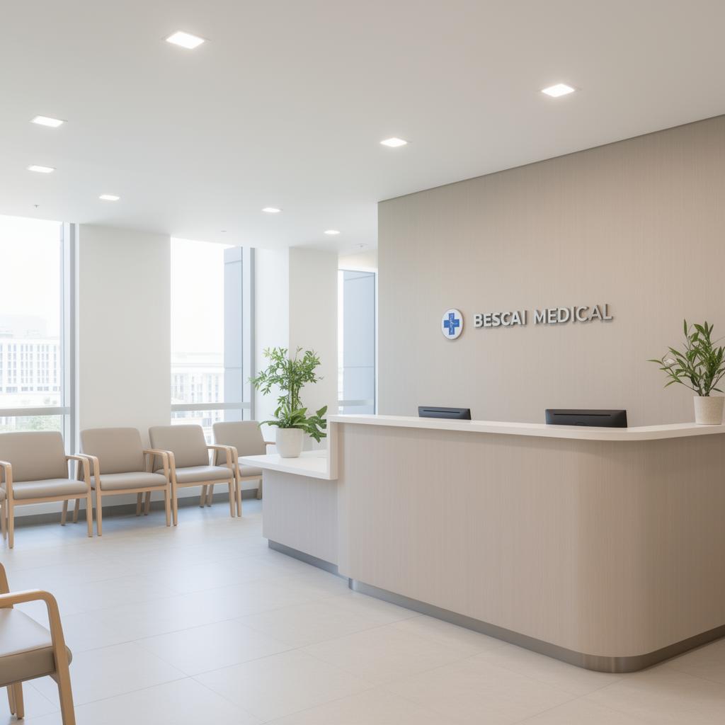 Modern Perth medical centre reception — kept clean and presentable